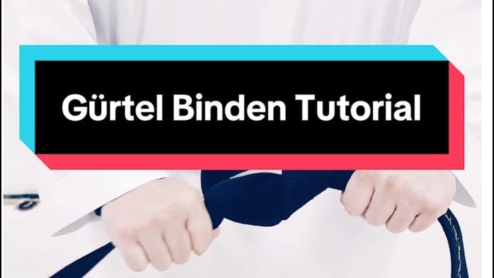 Gürtel binden im Kampfsport - Schritt-für-Schritt Anleitung