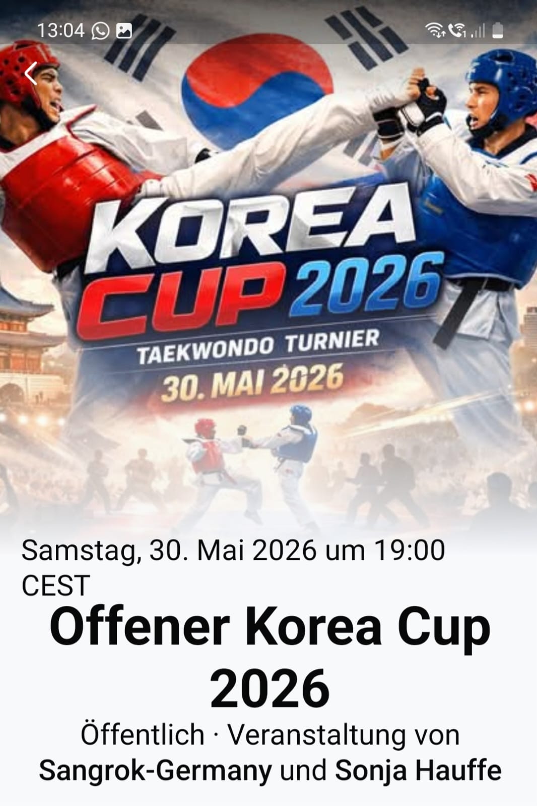 Korea Cup 2026 – Ausschreibung